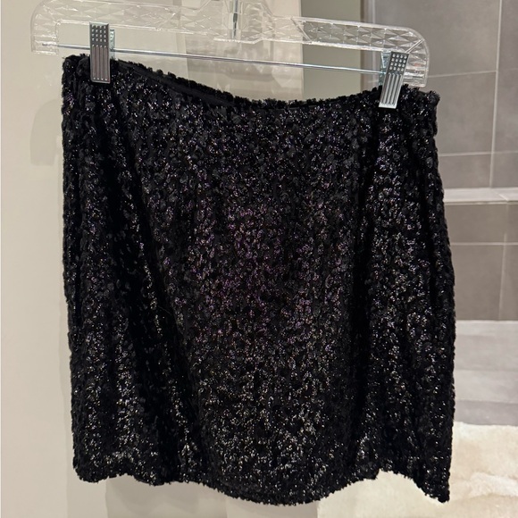 IRO Black Leopard Skirt NWT - Picture 2 of 5